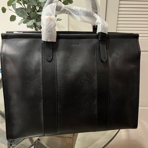 Shinola Detroit Black Sibley Large satchel vachetta leather bag